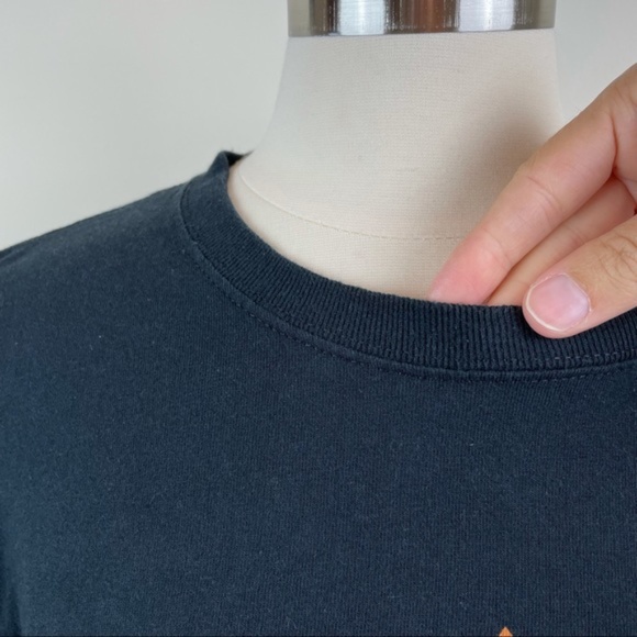 Vintage Hootie & The Blowfish Black Orange Sun Bojangles Gildan Tee Shirt - Picture 7 of 8